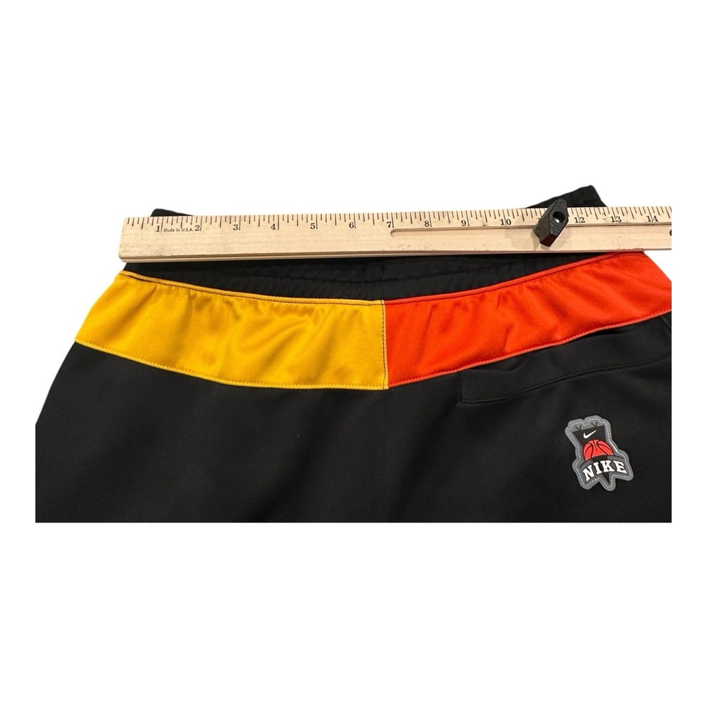 NIKE Frenzy Jogger Pants‎ Small Mens Black Orange Yellow Skull Logo Basketball - Picture 10 of 14